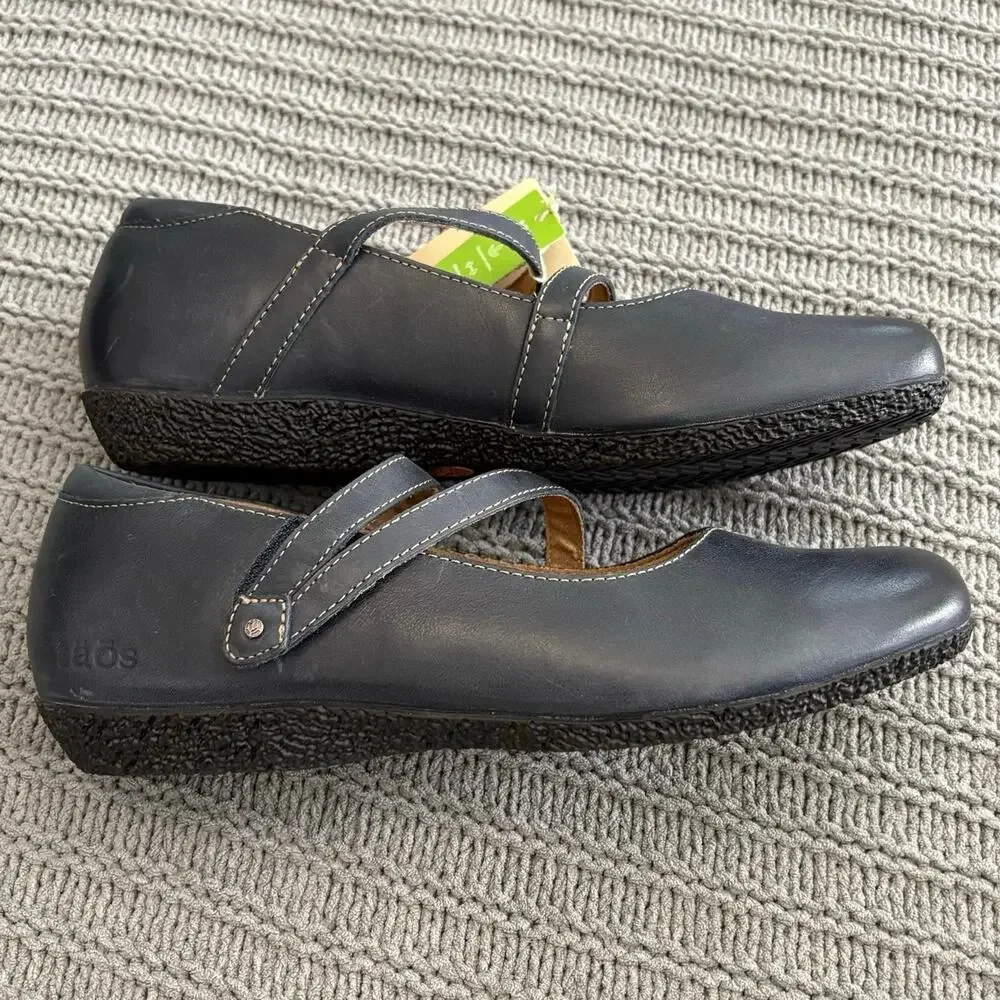 Taos Banter Mary Jane Flat Navy Women’s Size 9 Cottagecore Balletcore Minimalist